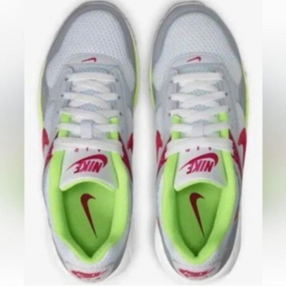 Nike Air Max Correlate Sneakers Fireberry Lime Platinum Low Cut Lace Up Women 9 - Picture 3 of 12